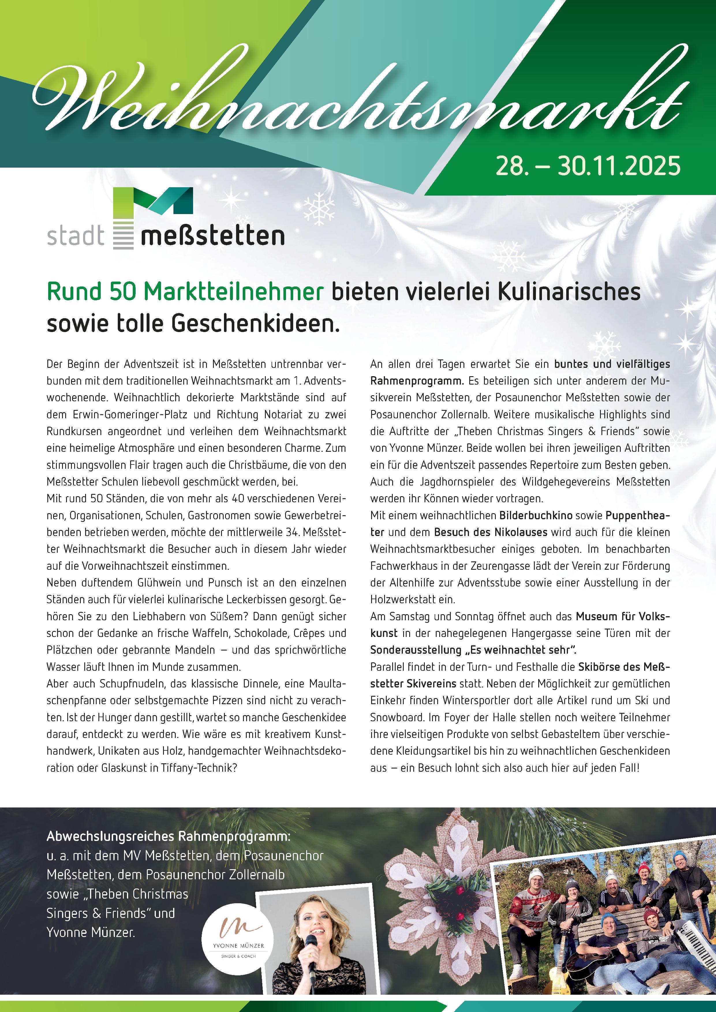 Flyer Weihnachtsmarkt