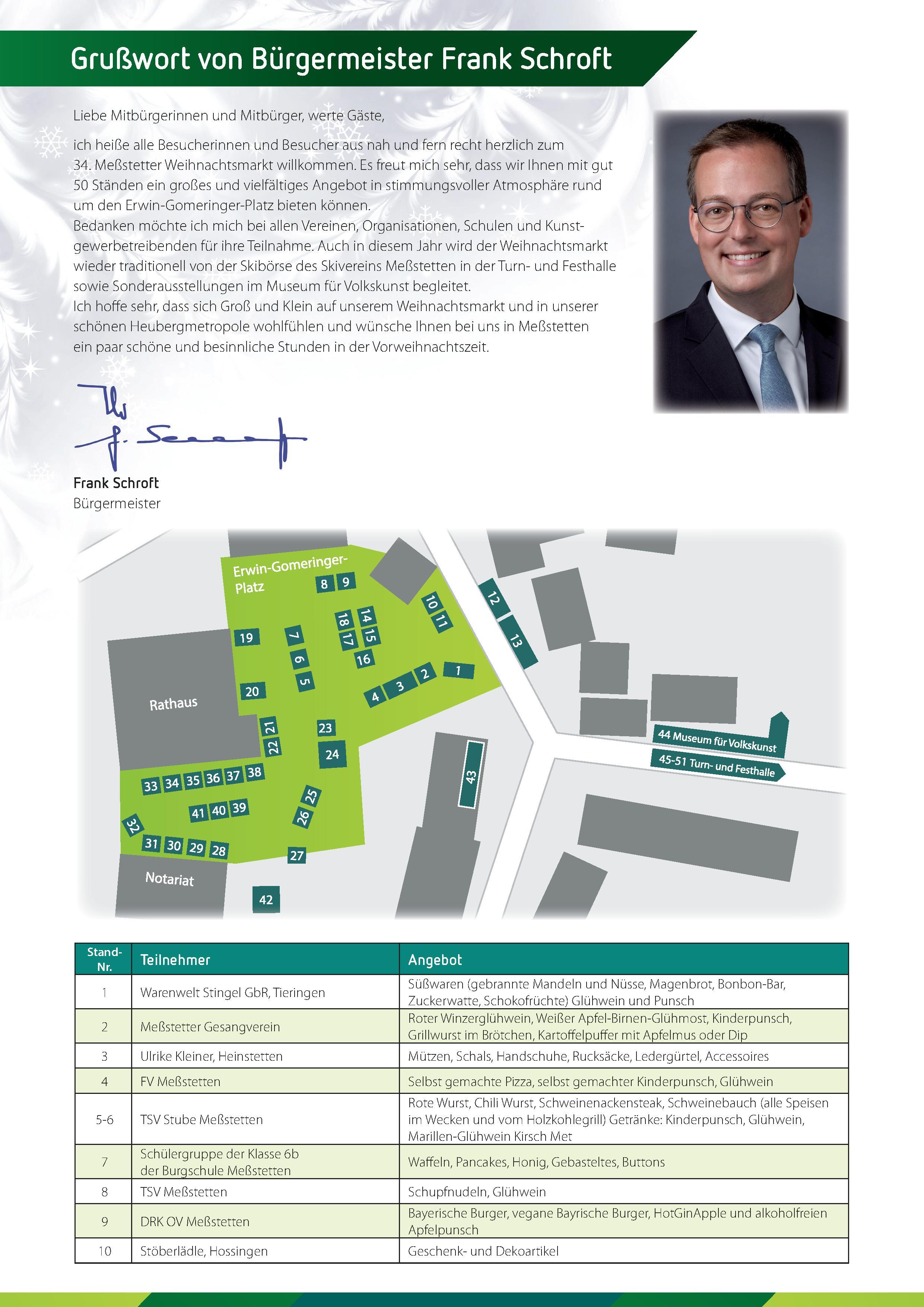 Flyer Weihnachtsmarkt