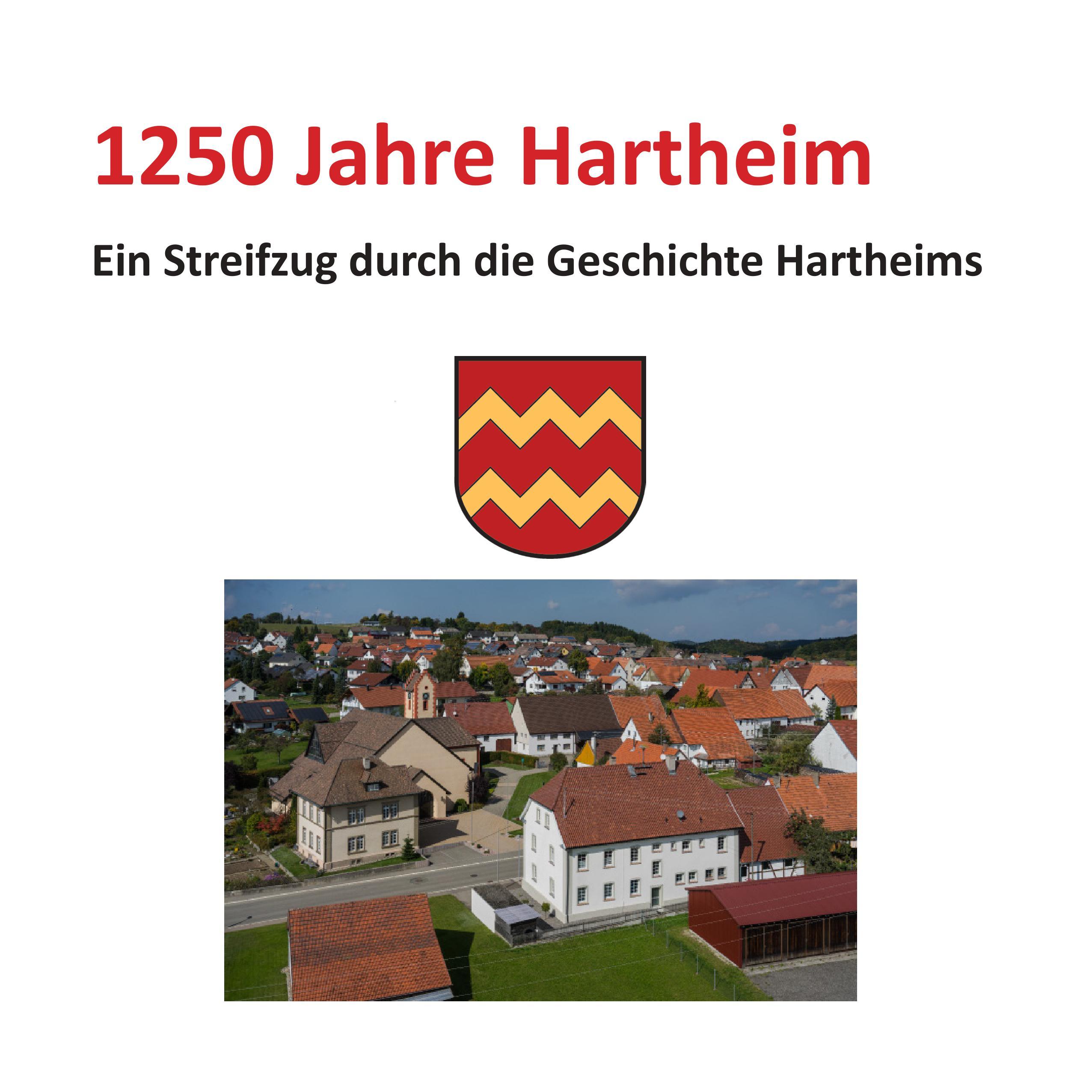 Titelseite Festschrift „1250 Jahre Hartheim - Ein Streifzug durch die Geschichte Hartheims“