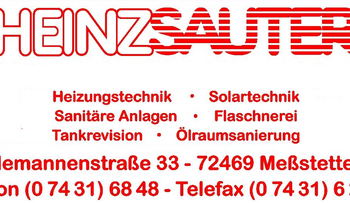 Logo: Heinz Sauter e.K. - Flaschnerei, Sanitäre Installationen, Heizungsbau